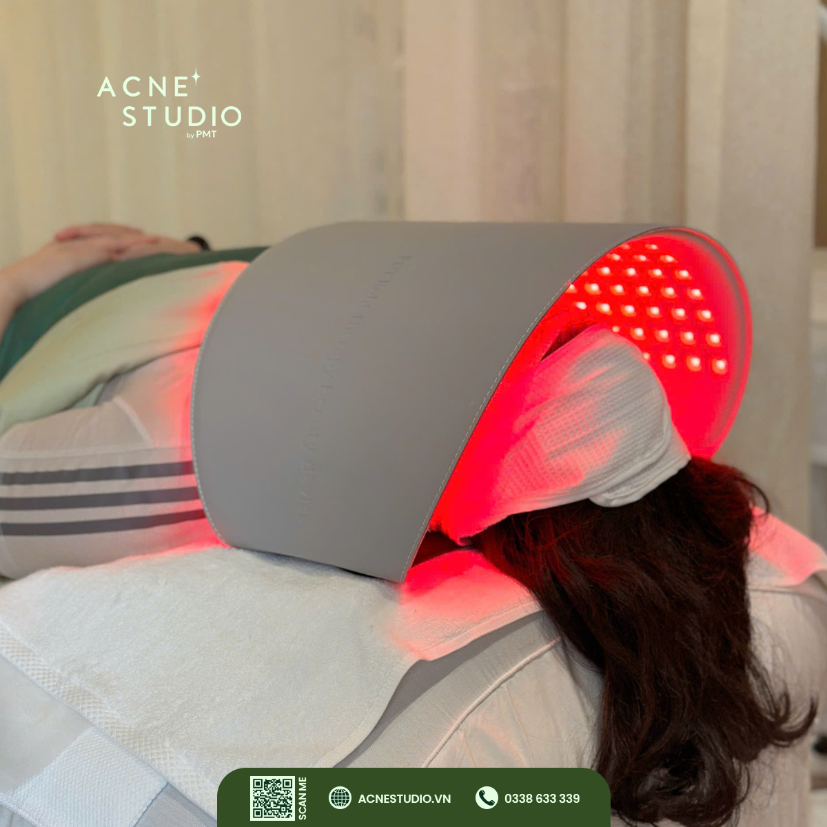Chiếu ánh sáng sinh học làm dịu da